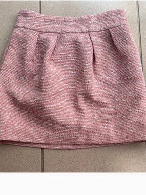 ZARA XS Pink Tweed Mini Skirt - Classic Women's Skirt